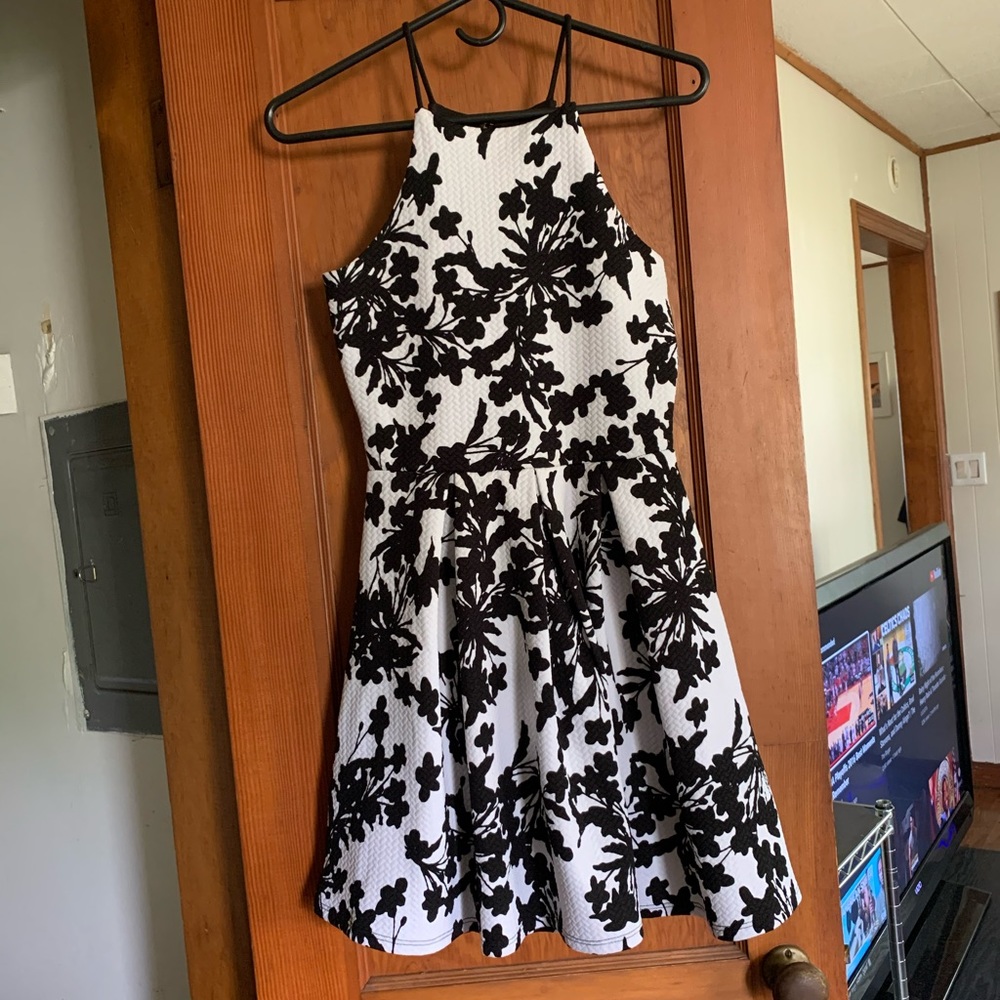 Black & White flower Dress